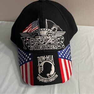 POW-MIA Never Forgotten Iron Eagle Ball Cap